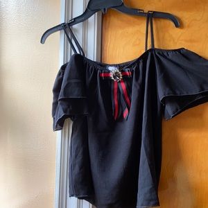 Lebion Magazine off shoulder blouse